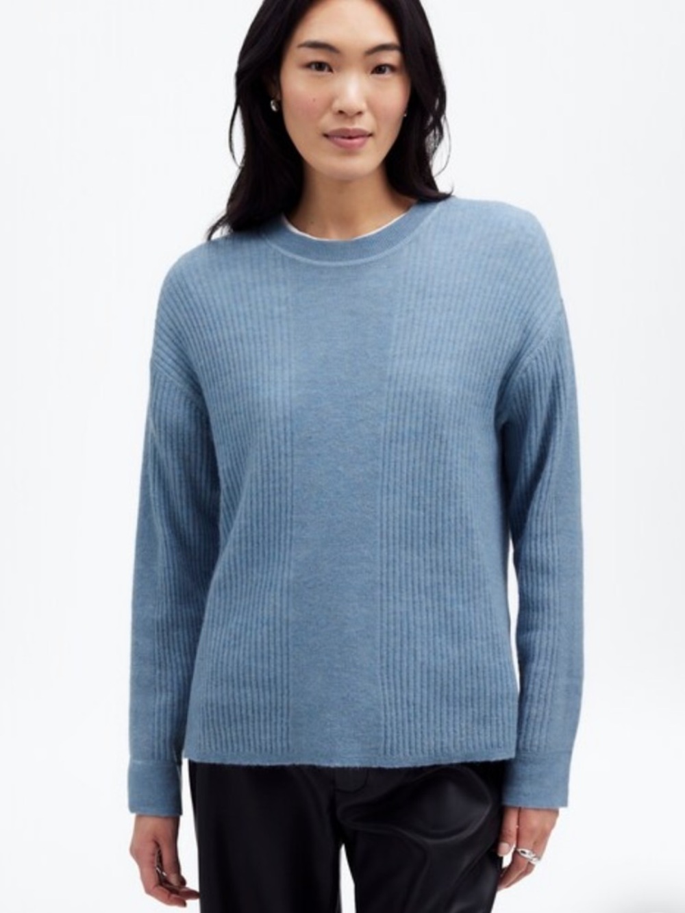 Madewell Ribbed Alpaca-Blend Crewneck Sweater